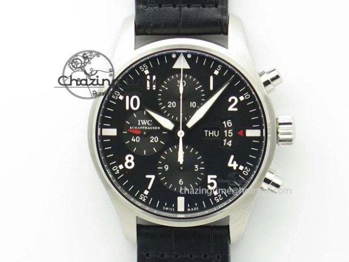 MIROTIME 0224 SportInspired Portofino IW458101 RG MK 1:1 Best Edition Gray Dial On Brown Leather Strap MIYOTA 7165